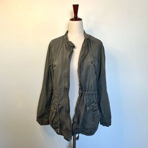 LA Hearts by PacSun Green Utility-Style Jacket Size Small